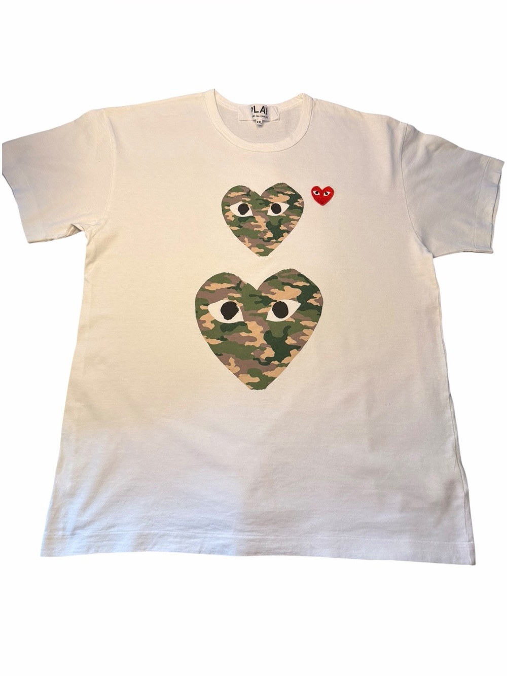 Comme des Garçons PLAY Heart Camo T-Shirt XXL